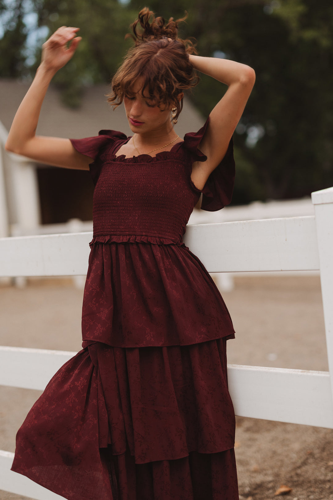 Alana Dress in Mahogany - FINAL SALE