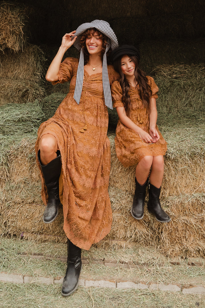 Mini Honey Dress in Brown Lace - FINAL SALE