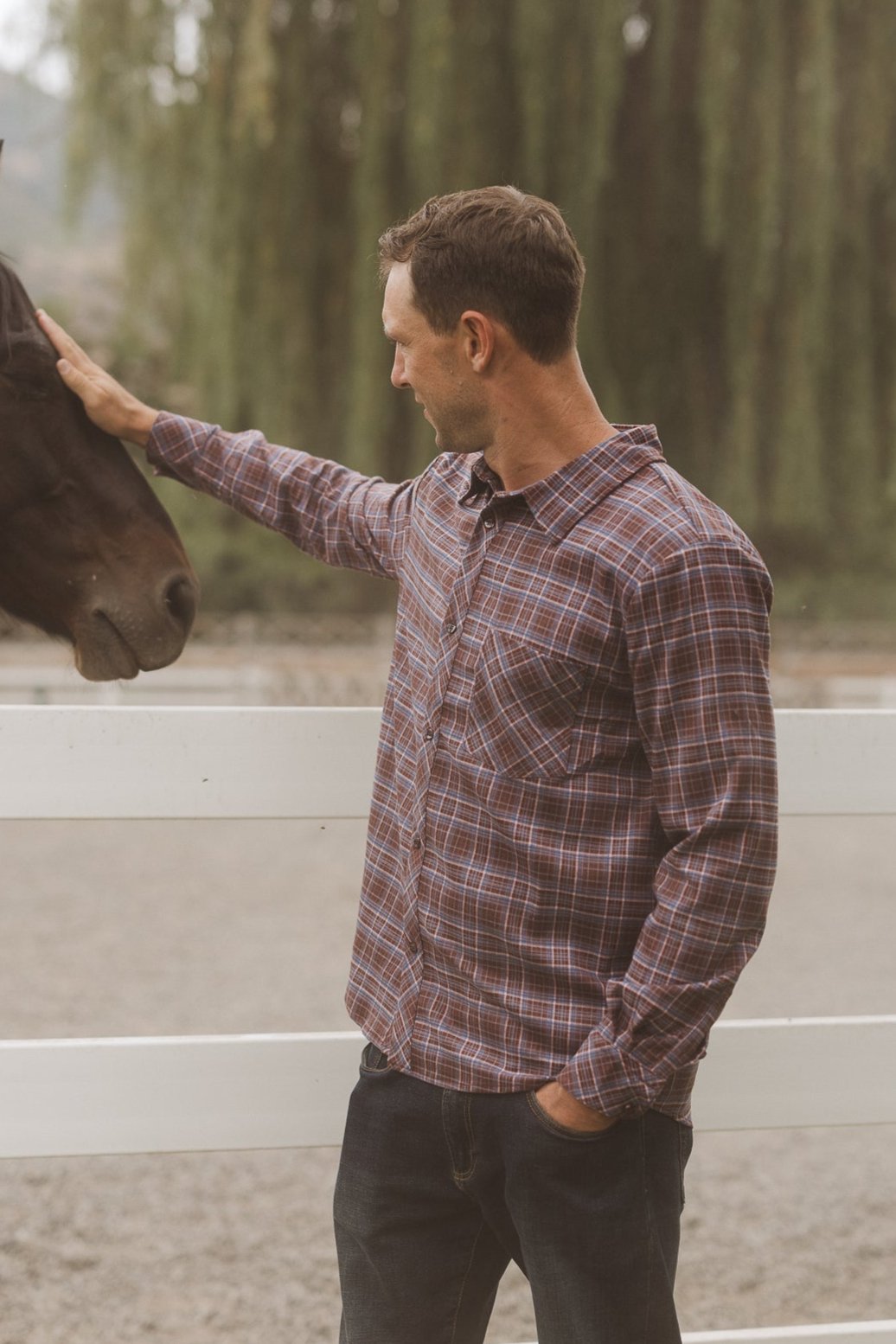 Mens John Shirt in Virginia Plaid - FINAL SALE