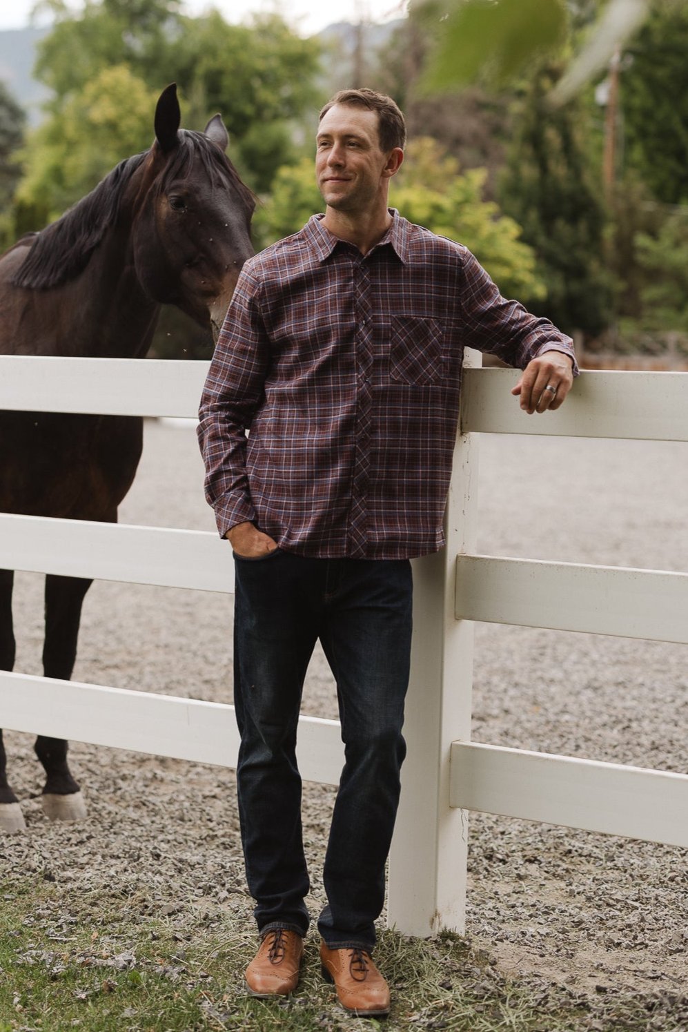 Mens John Shirt in Virginia Plaid - FINAL SALE