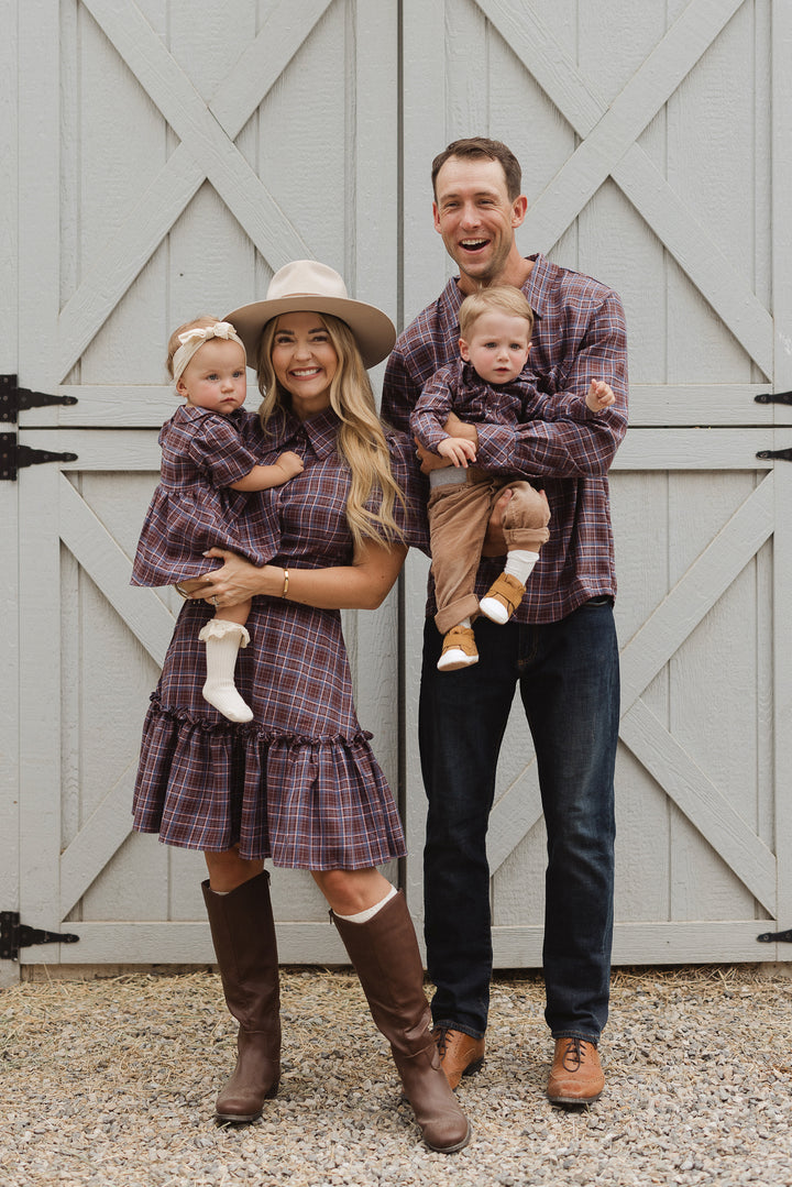 Baby Boys John Shirt in Virginia Plaid - FINAL SALE