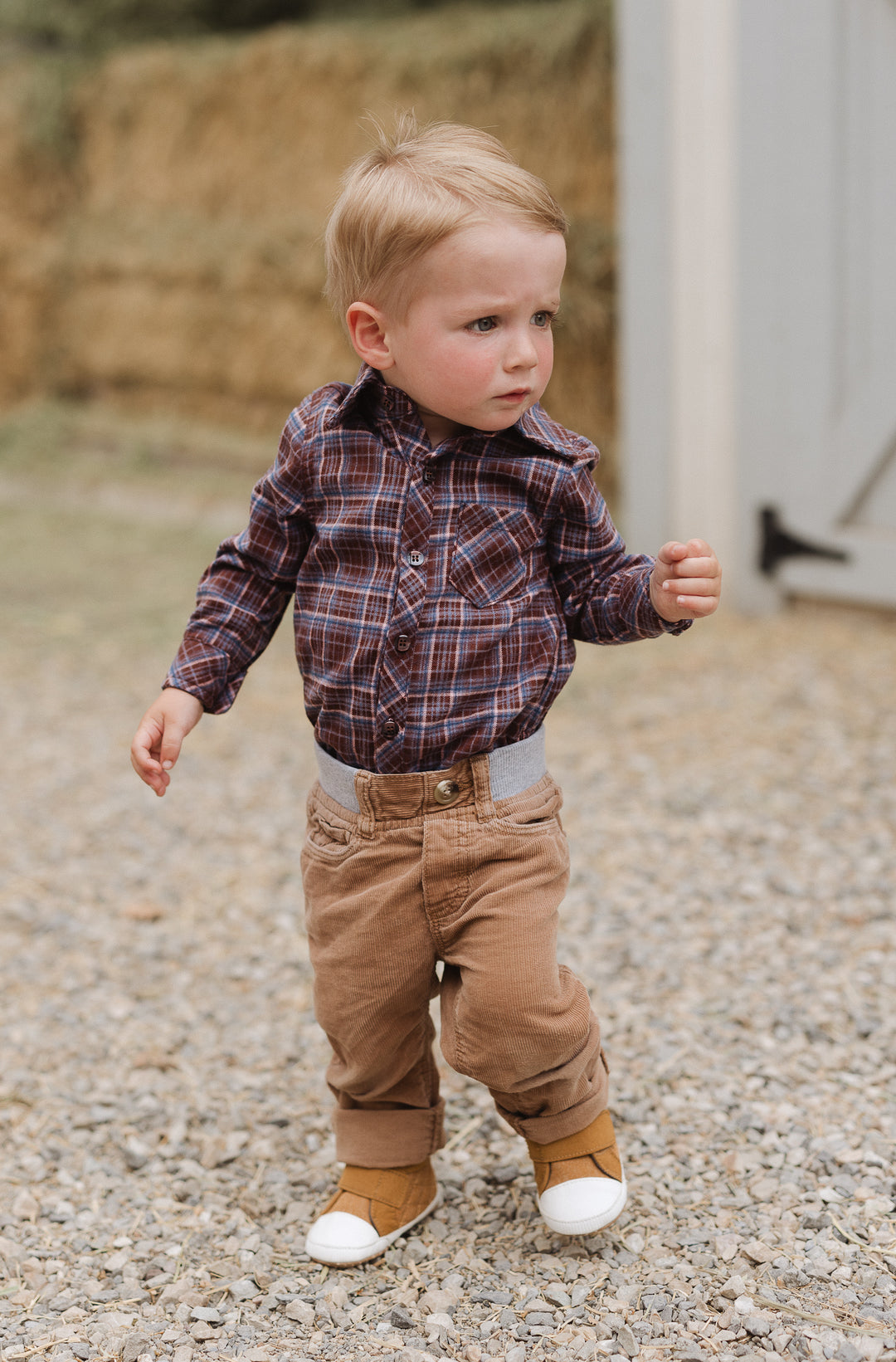 Baby Boys John Shirt in Virginia Plaid - FINAL SALE