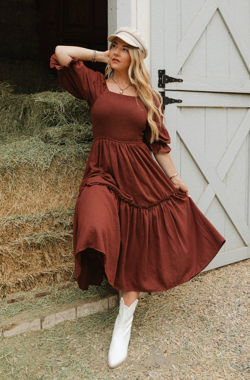 Lani Dress in Brown - FINAL SALE