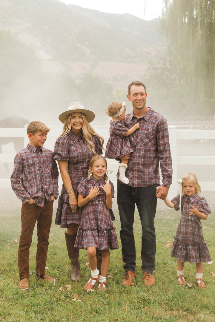 Boys John Shirt in Virginia Plaid - FINAL SALE