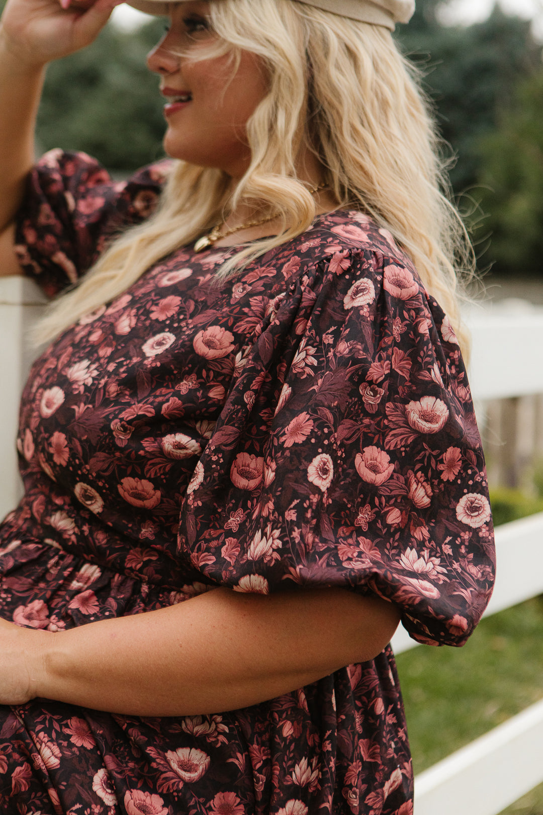 Odette Dress in Moody Floral - FINAL SALE