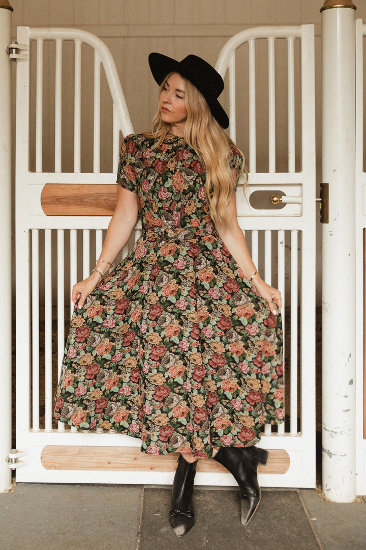 Remi Dress in Moody Floral - FINAL SALE