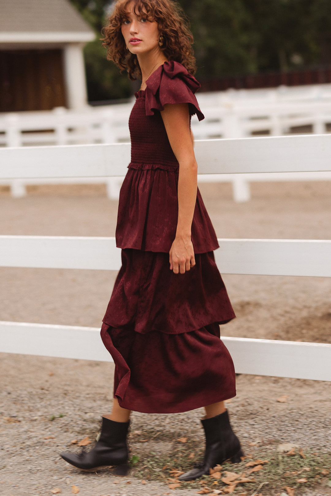 Alana Dress in Mahogany - FINAL SALE