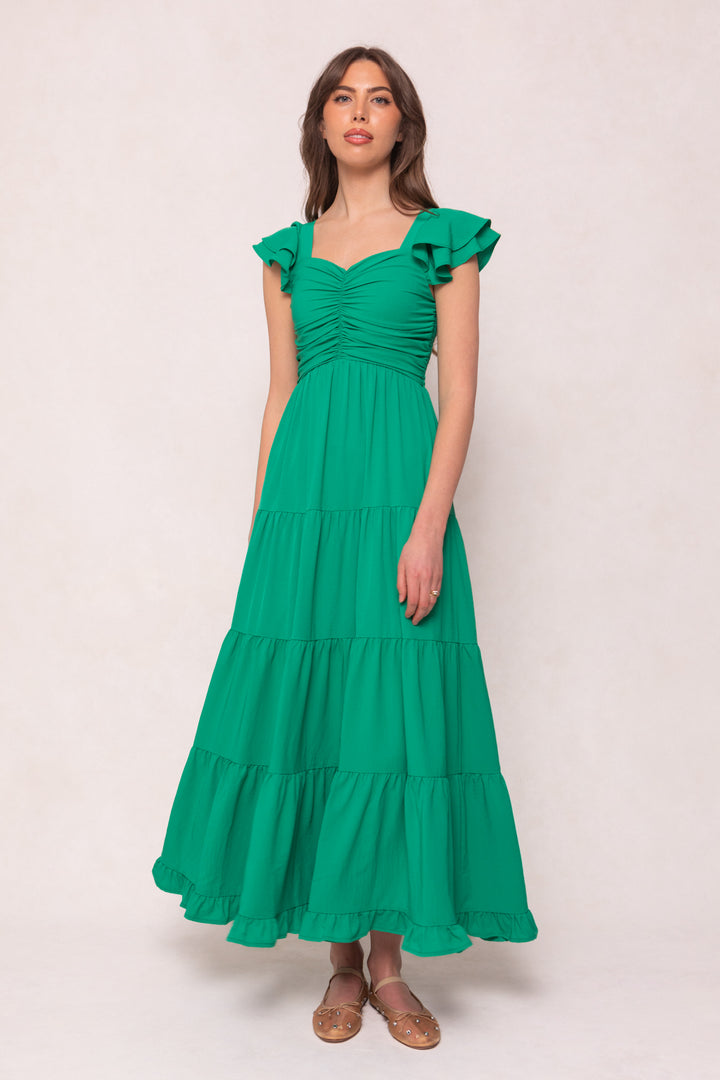 Garcelle Dress in Green - FINAL SALE