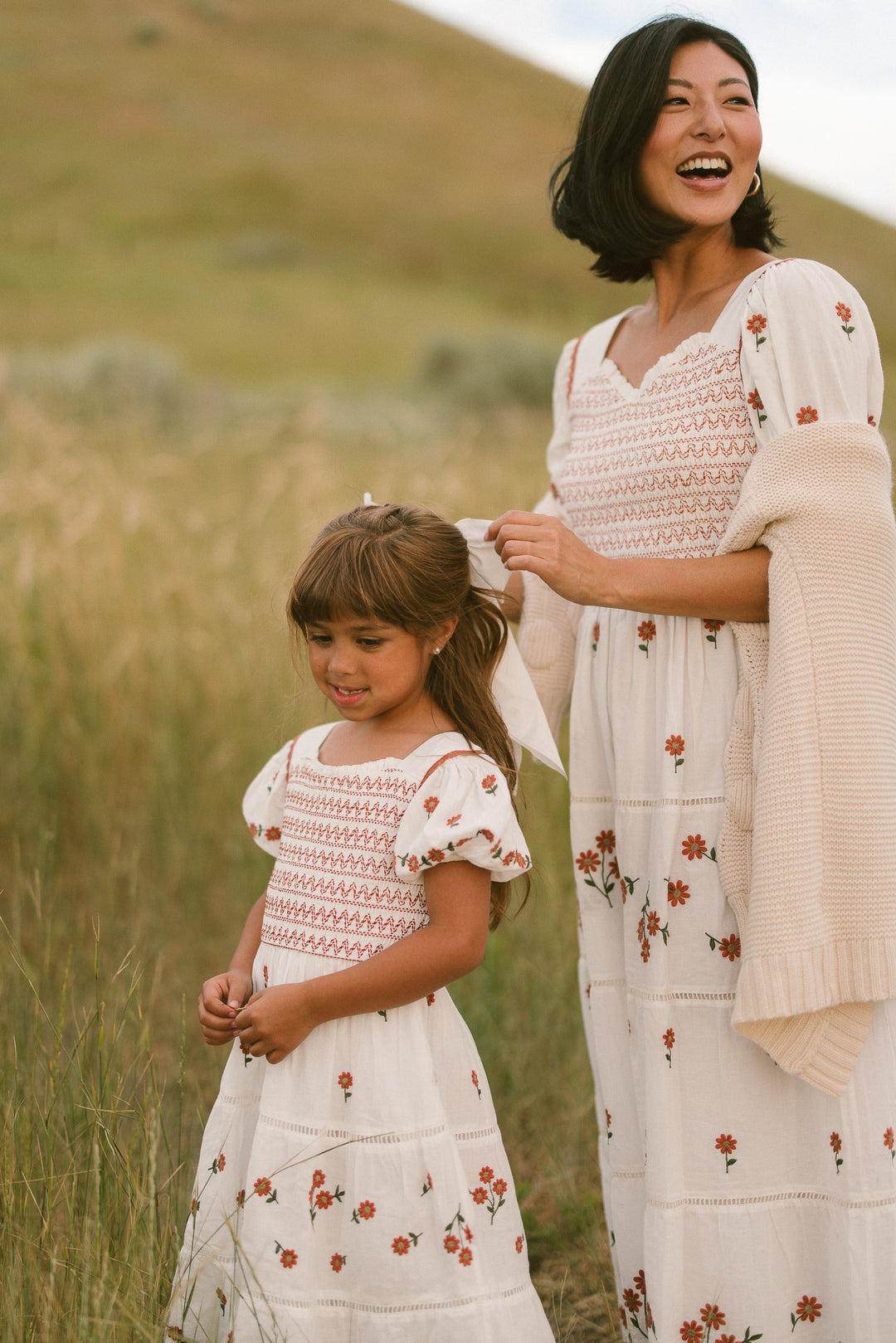 Greta Midi Dress in Rust Floral - FINAL SALE