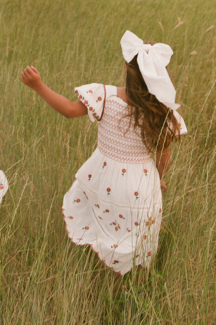 Mini Greta Dress in Rust Floral - FINAL SALE