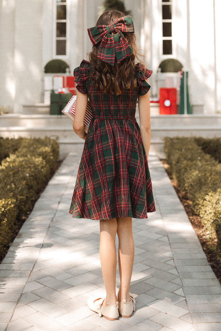 Mini Hattie Dress in Green Plaid