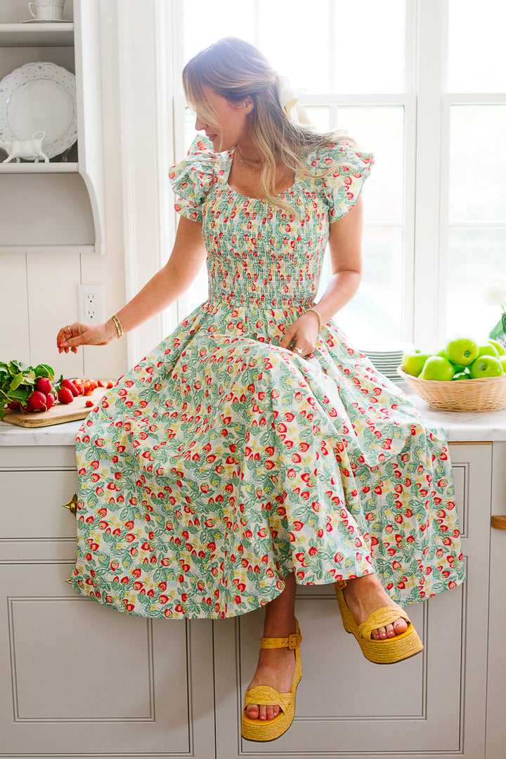 Hattie Dress in Strawberry - FINAL SALE