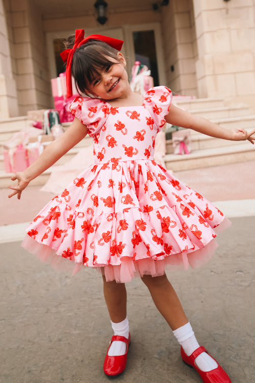 Mini Scottie Dress in Candy Canes - FINAL SALE