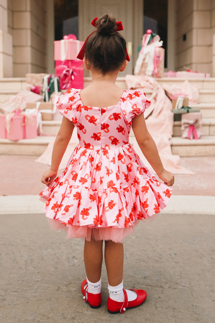 Mini Scottie Dress in Candy Canes - FINAL SALE