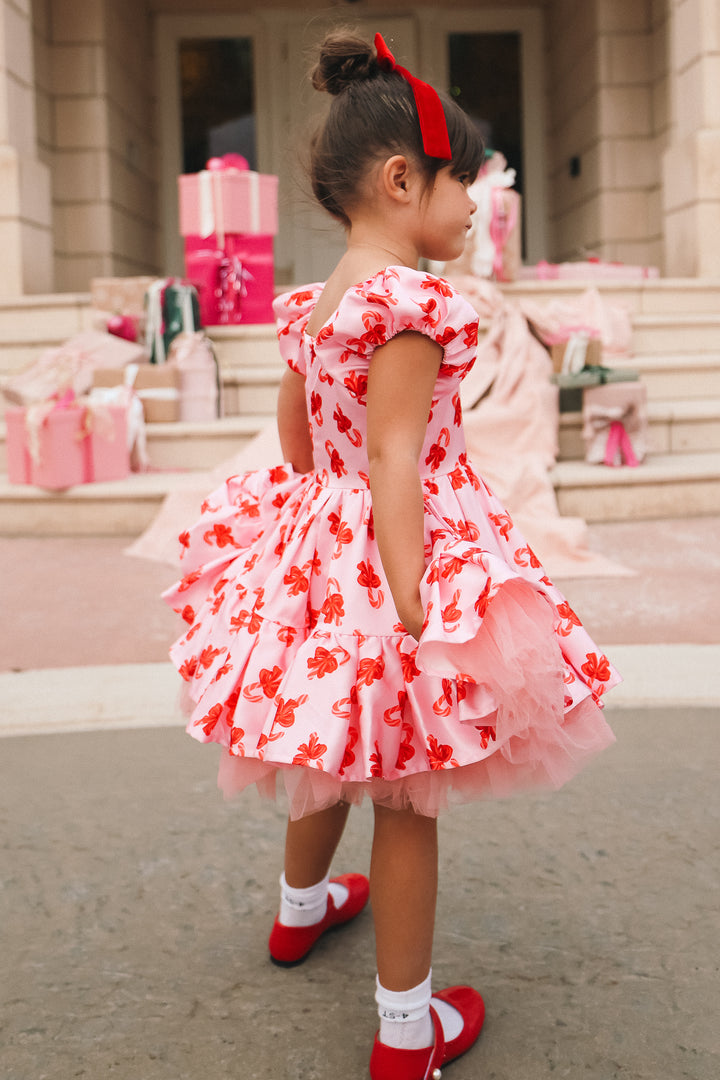 Mini Scottie Dress in Candy Canes - FINAL SALE