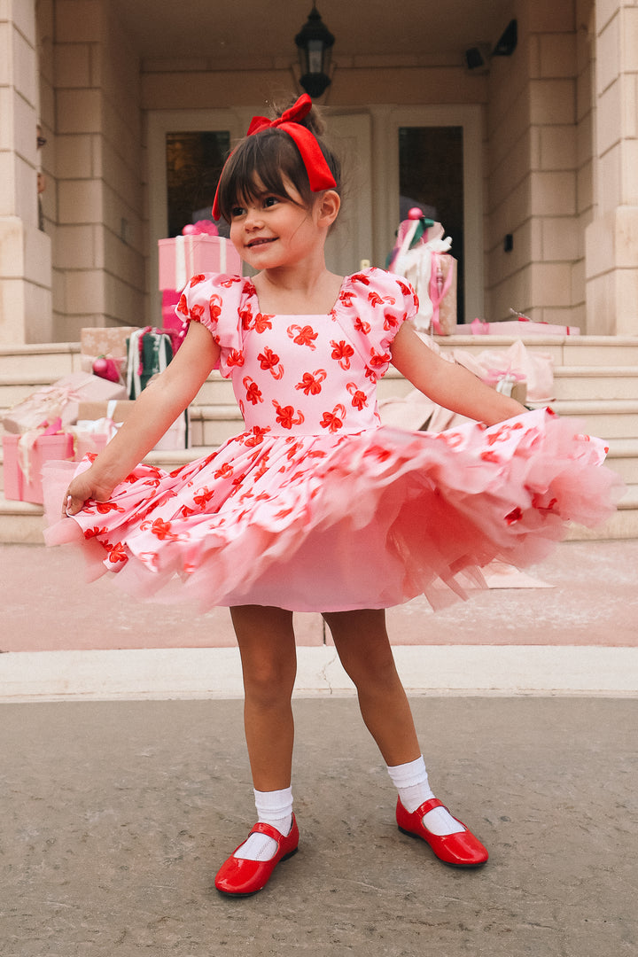 Mini Scottie Dress in Candy Canes - FINAL SALE