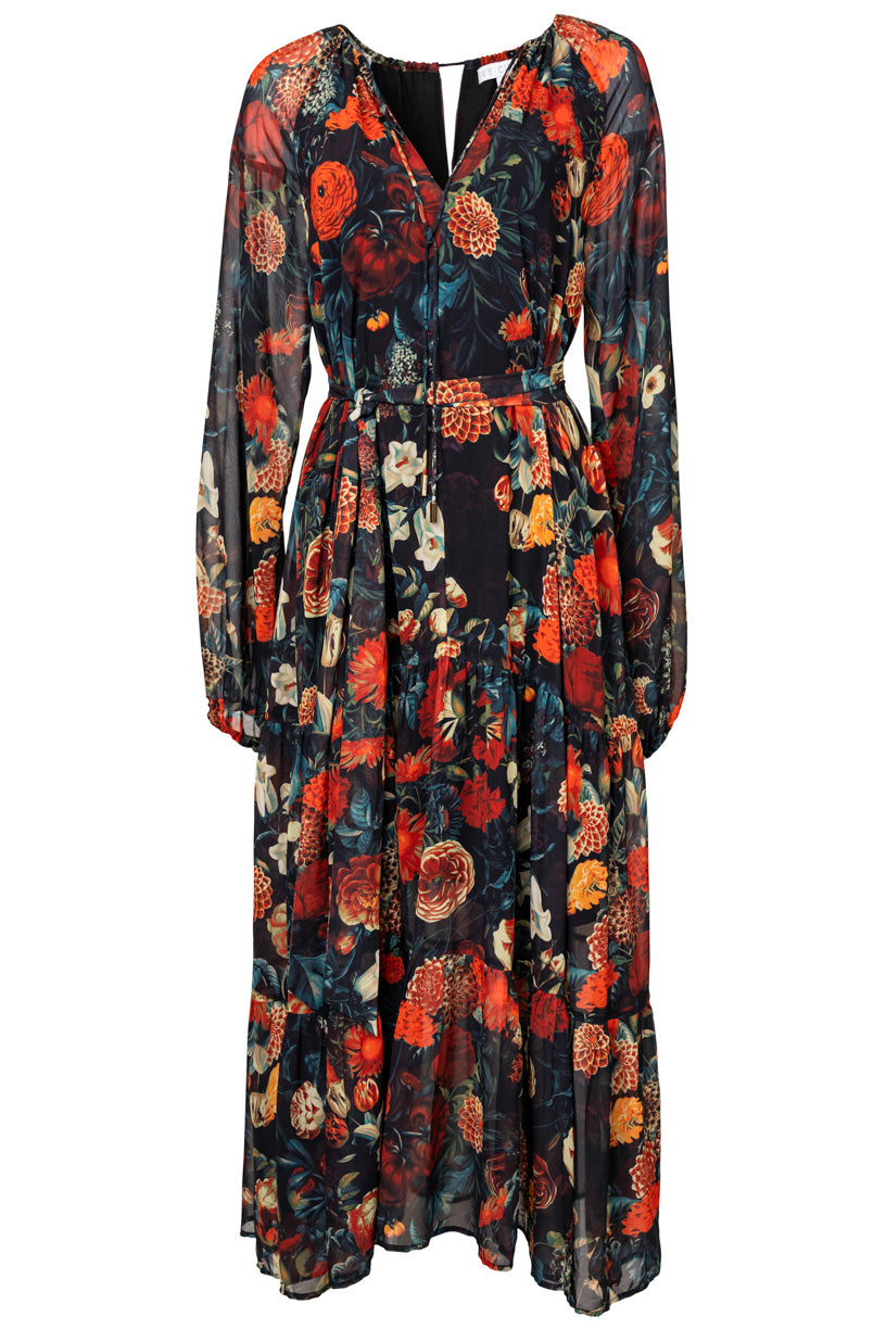 Imogen Dress in Moody Floral