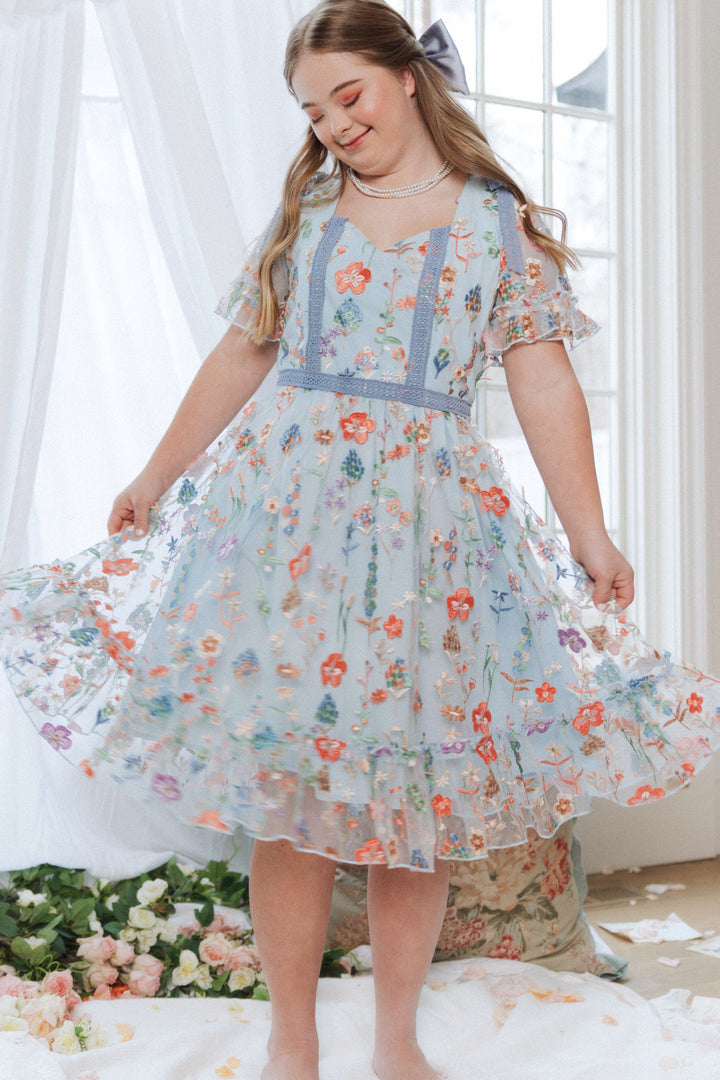 Jayne Dress in Blue Belle