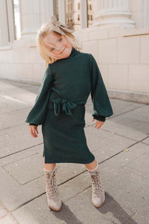 Mini Jensen Dress in Green - FINAL SALE