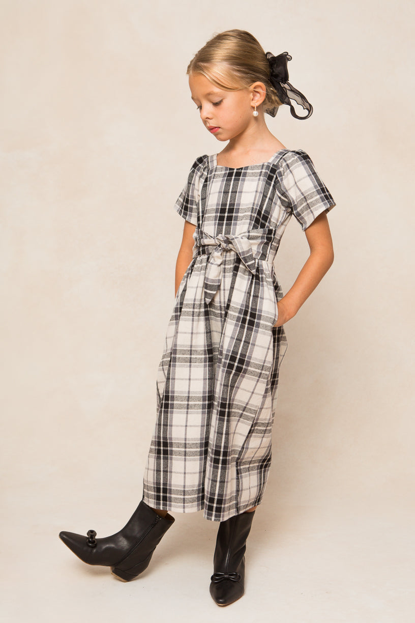 Mini Laura Jumpsuit in Plaid - FINAL SALE