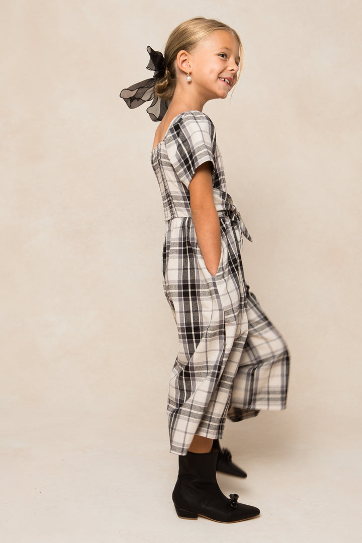 Mini Laura Jumpsuit in Plaid - FINAL SALE