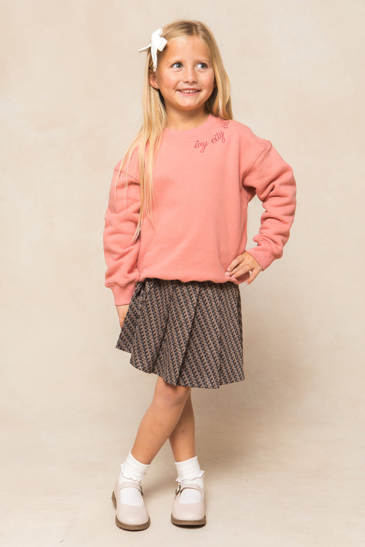 Mini Ivy Sweatshirt in Pink