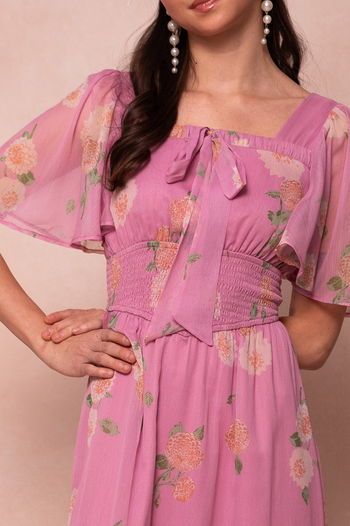 Emmaline Dress in Pink Floral