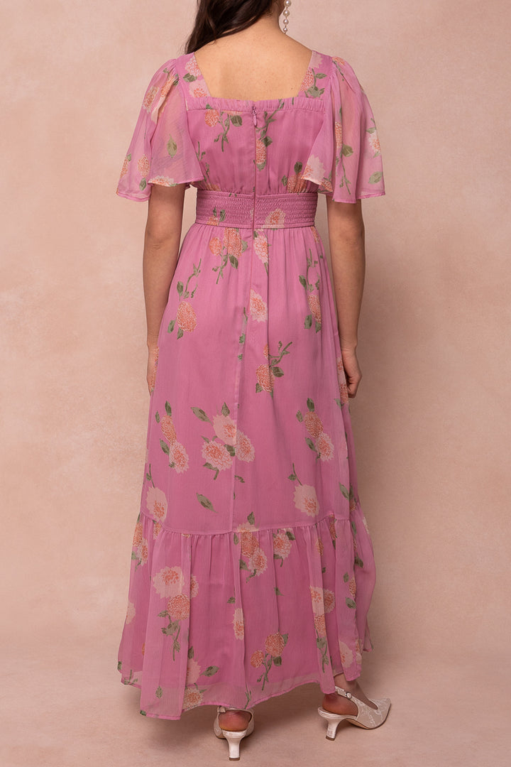 Emmaline Dress in Pink Floral