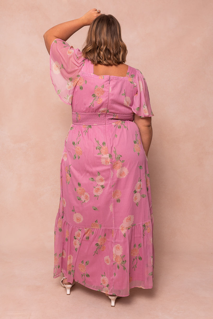 Emmaline Dress in Pink Floral