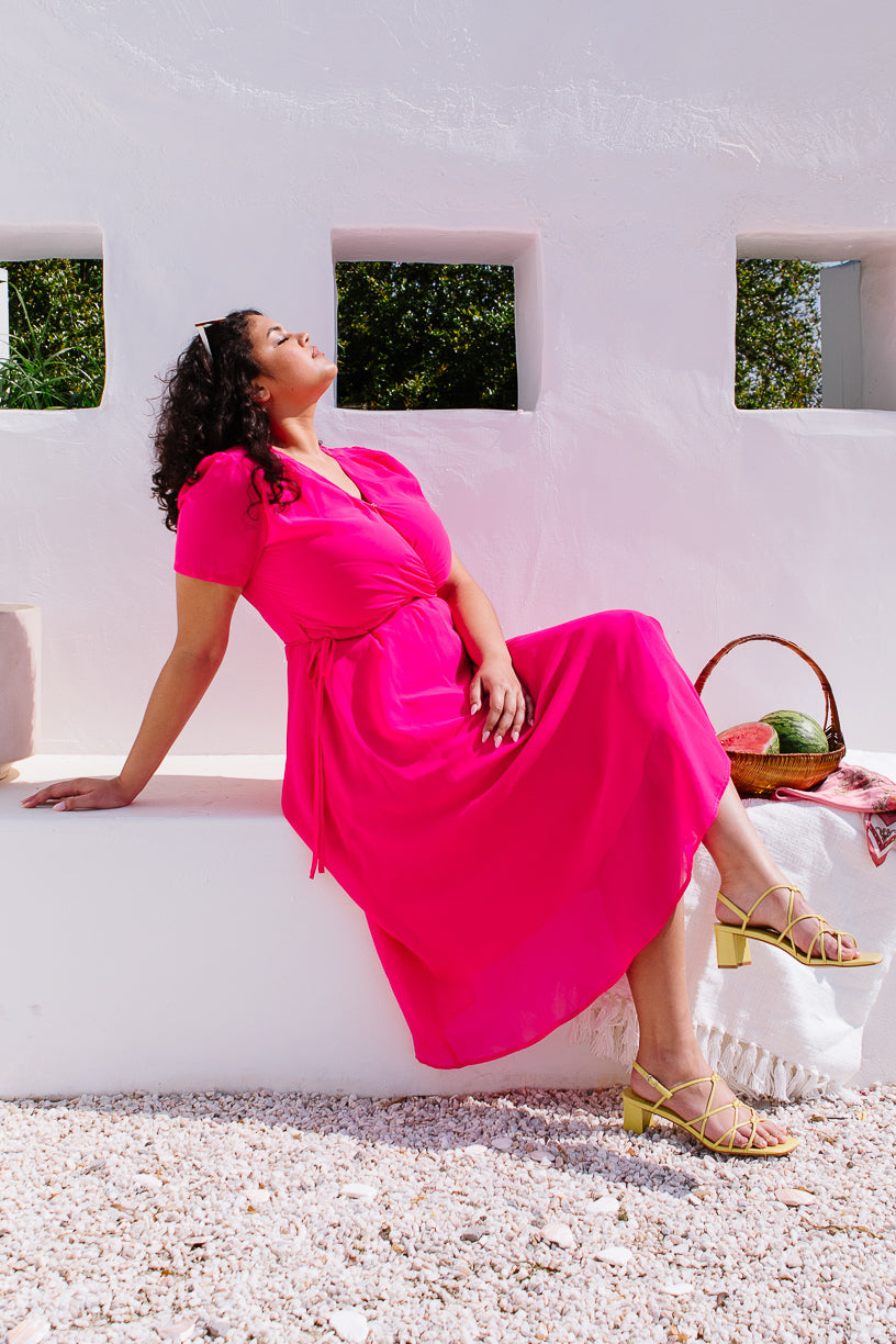 Lucy Dress in Hot Pink - FINAL SALE