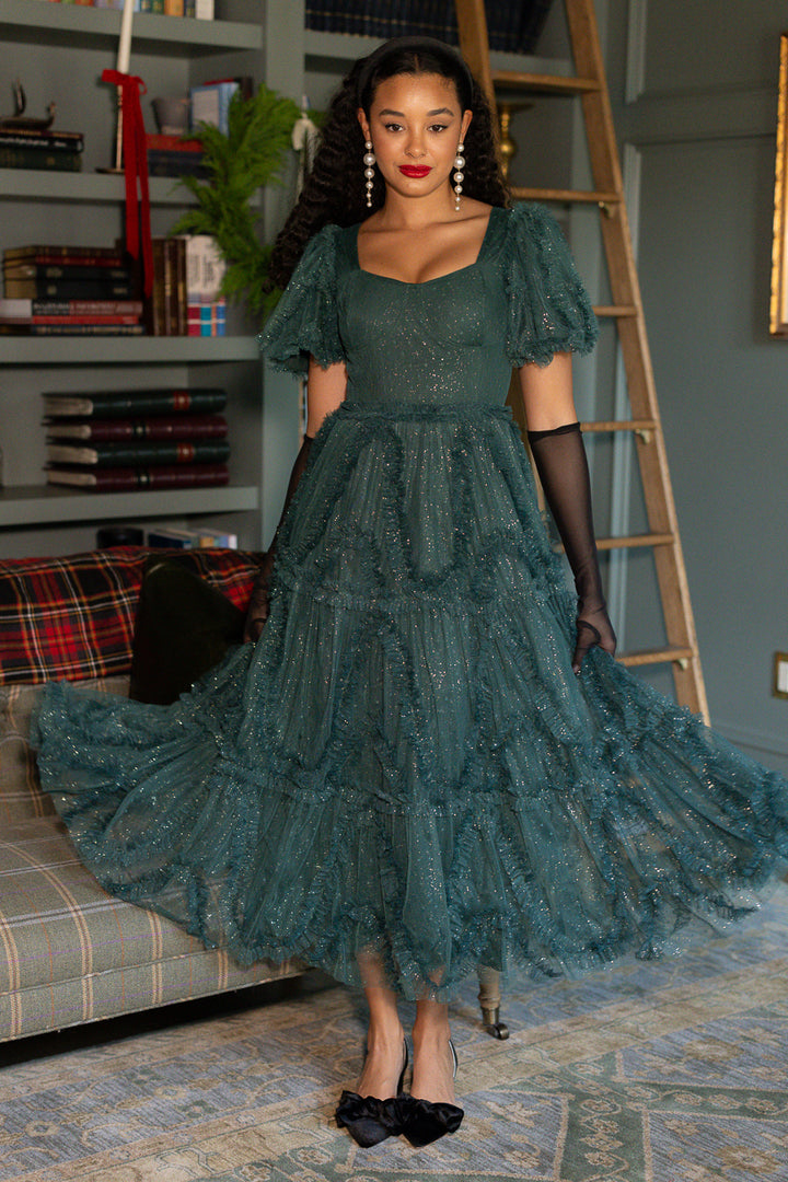 Layla Dress in Emerald - FINAL SALE