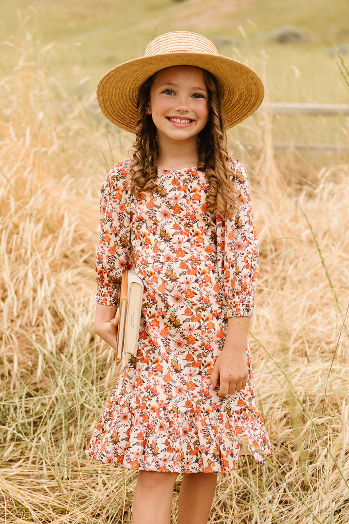 Mini Maya Dress in Fall Floral - FINAL SALE