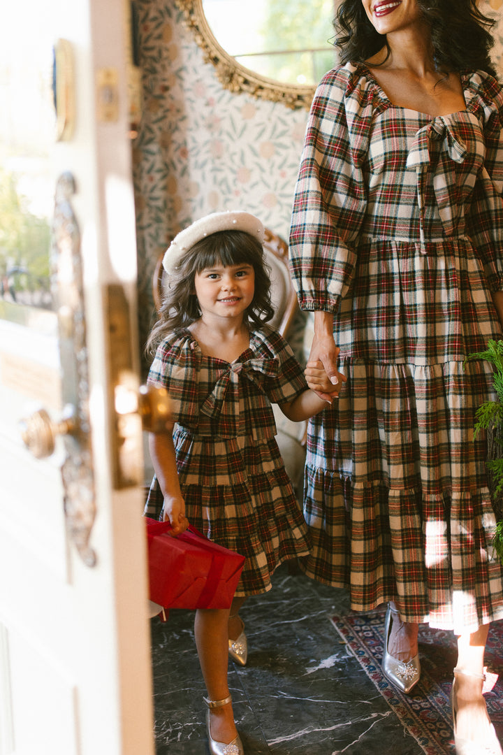 Mini Merry Dress in Holiday Plaid - FINAL SALE