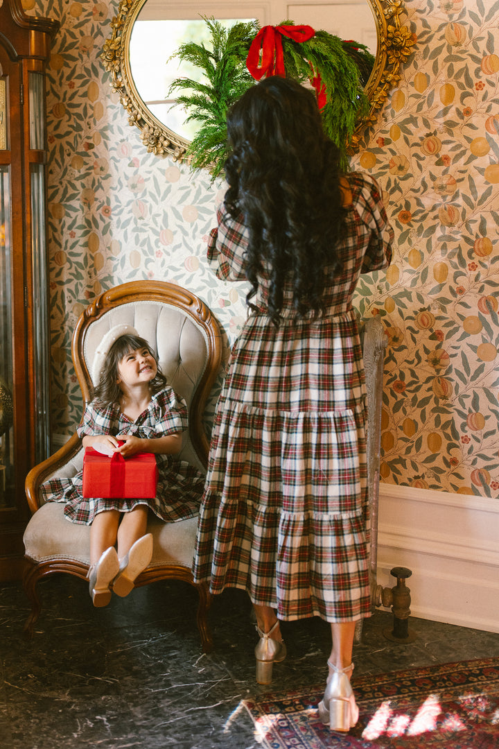 Mini Merry Dress in Holiday Plaid - FINAL SALE