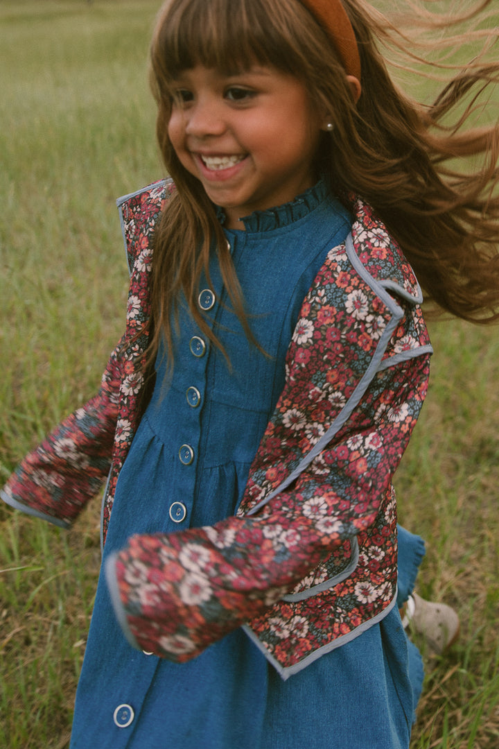 Mini Nelly Dress in Denim