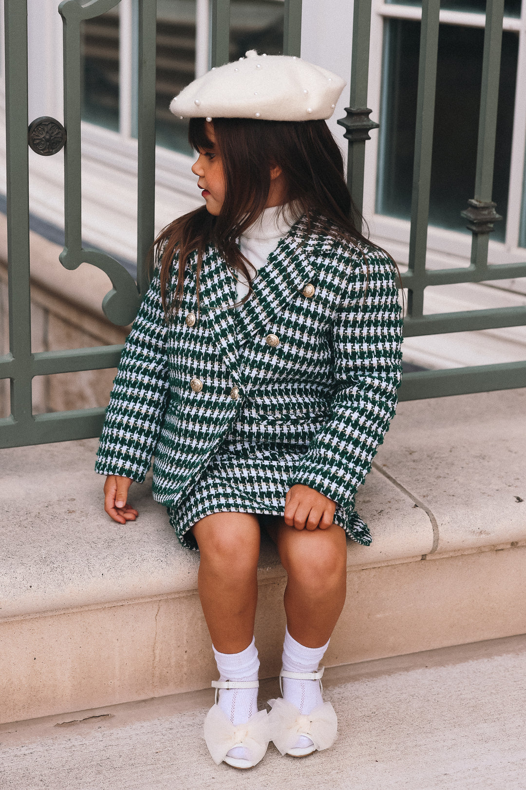 Mini Park Ave Blazer in Green - FINAL SALE