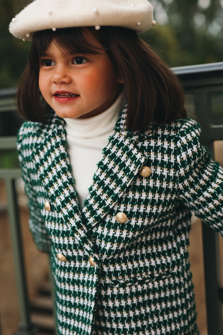 Mini Park Ave Blazer in Green - FINAL SALE