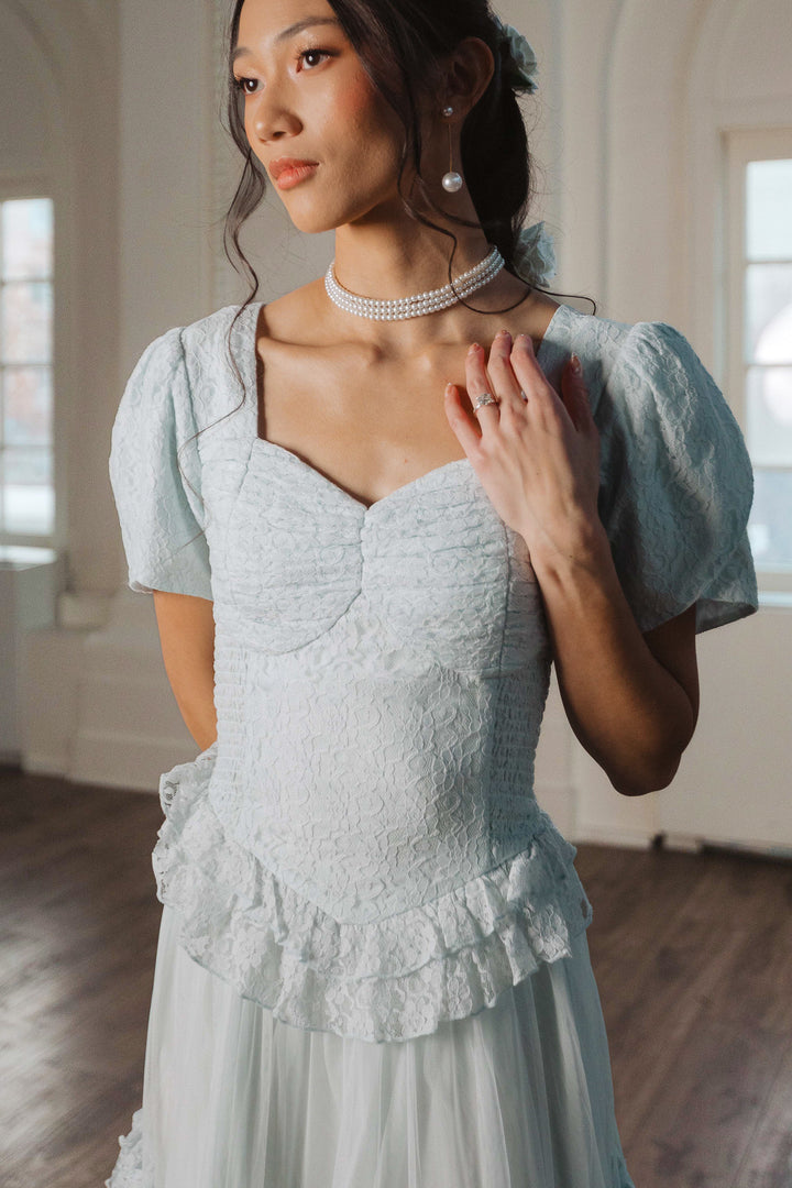 Raya Dress in Powder Blue - FINAL SALE