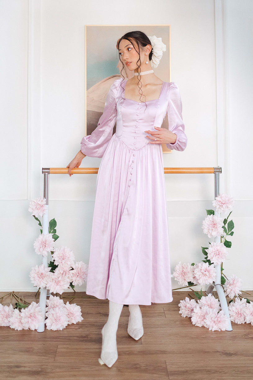 Valentina Dress in Lavender