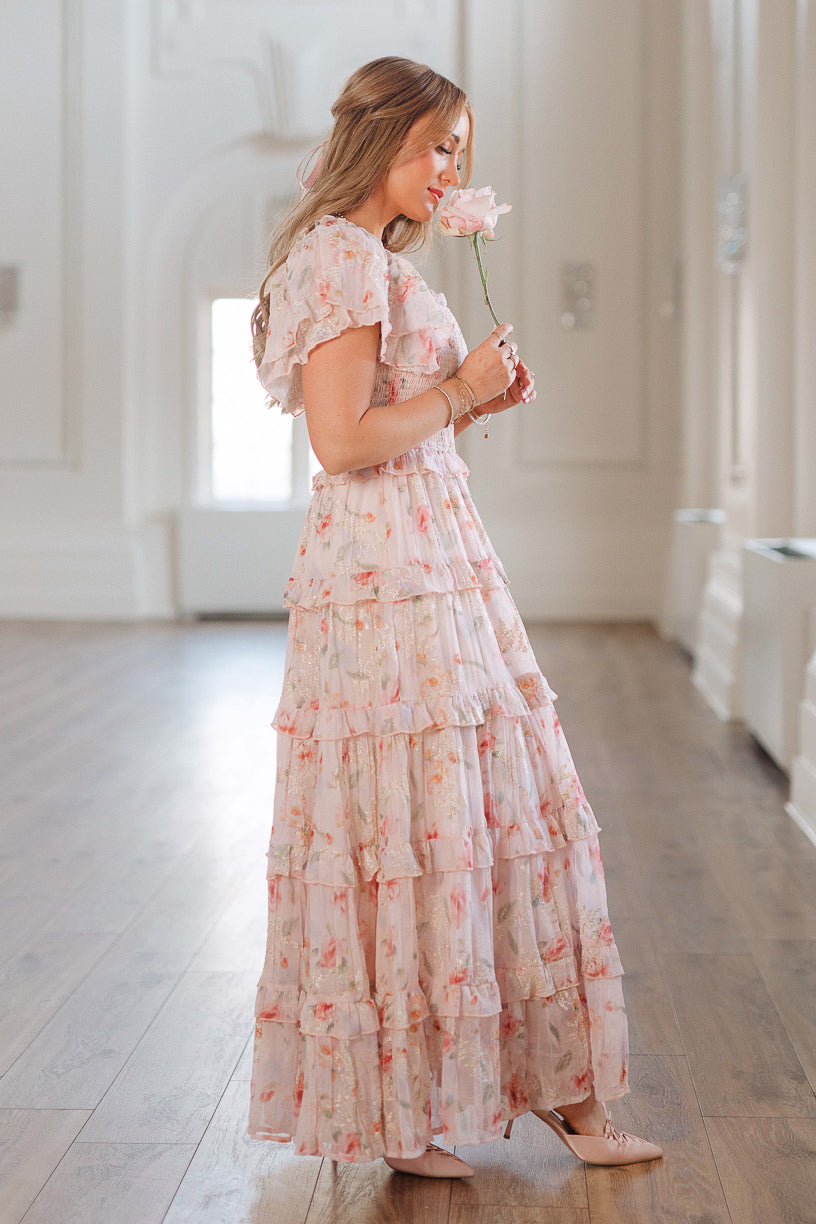 Winnie Dress in Pink Floral