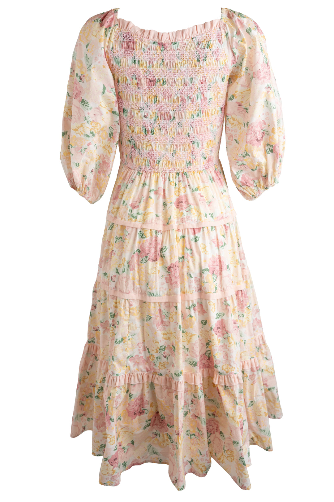 Roselyn Dress in Pastel Floral-Adult