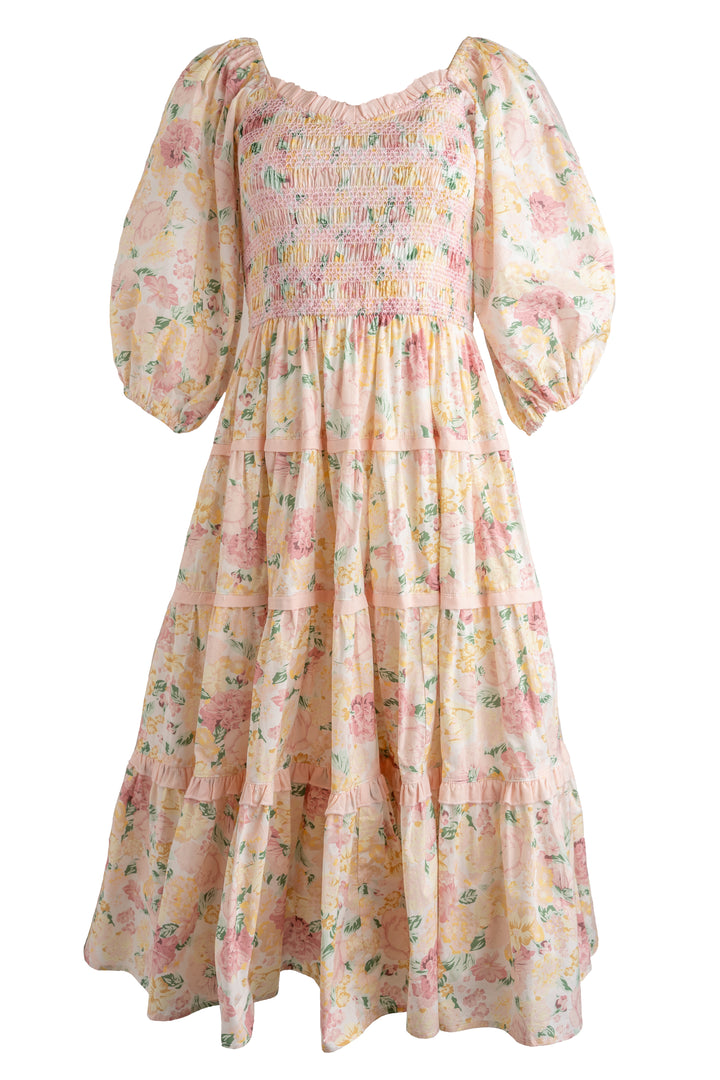 Roselyn Dress in Pastel Floral-Adult