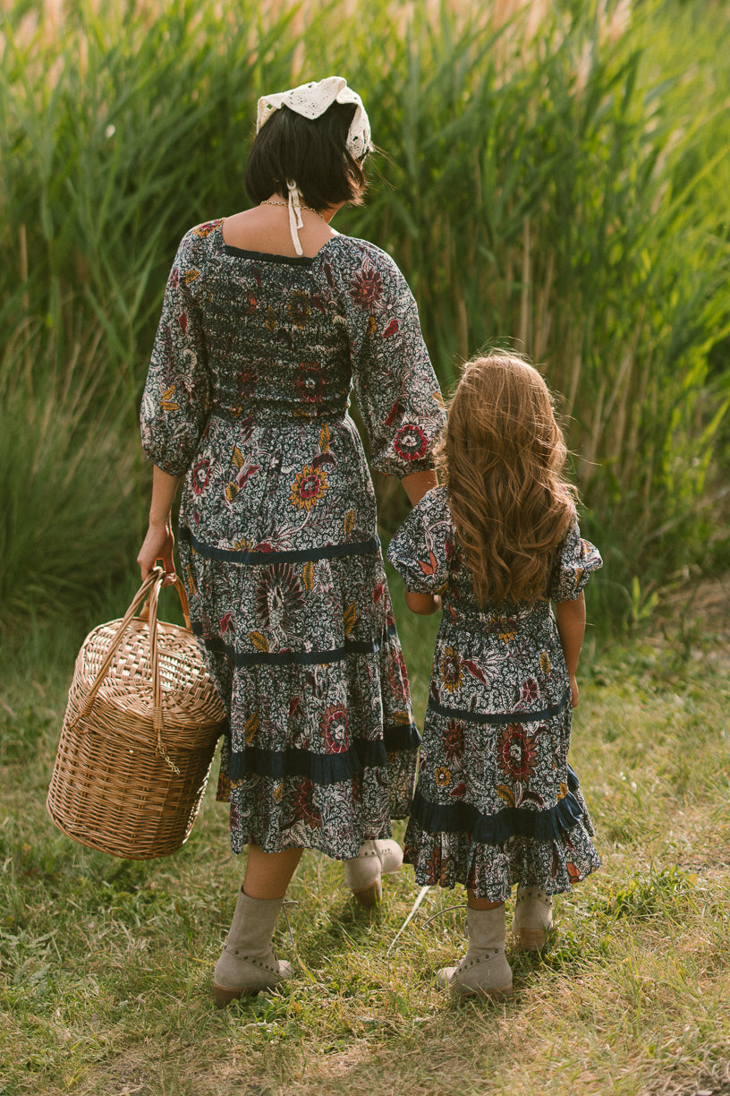 Mini Roselyn Dress in Navy Floral - FINAL SALE