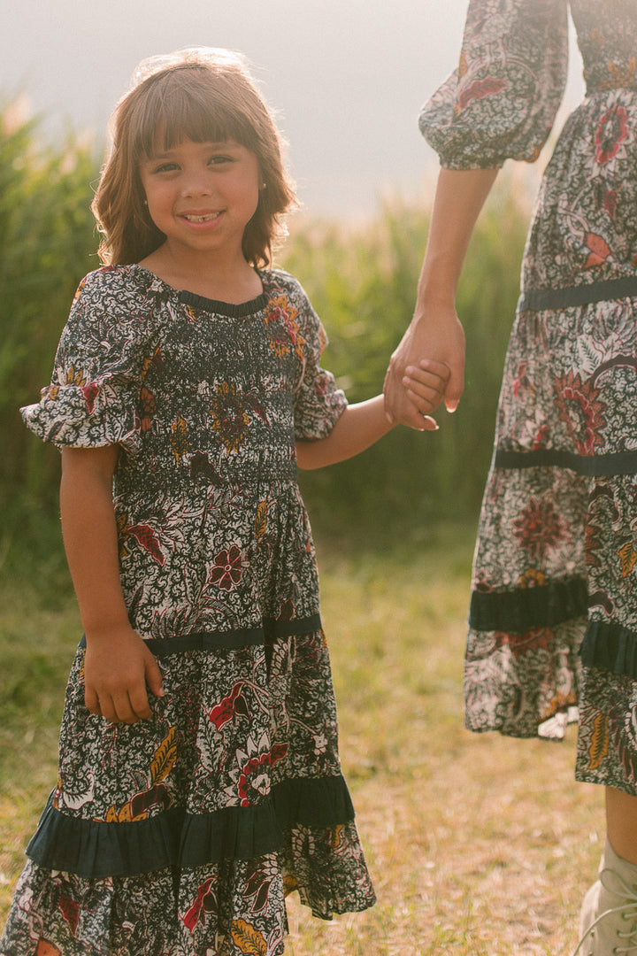 Mini Roselyn Dress in Navy Floral - FINAL SALE