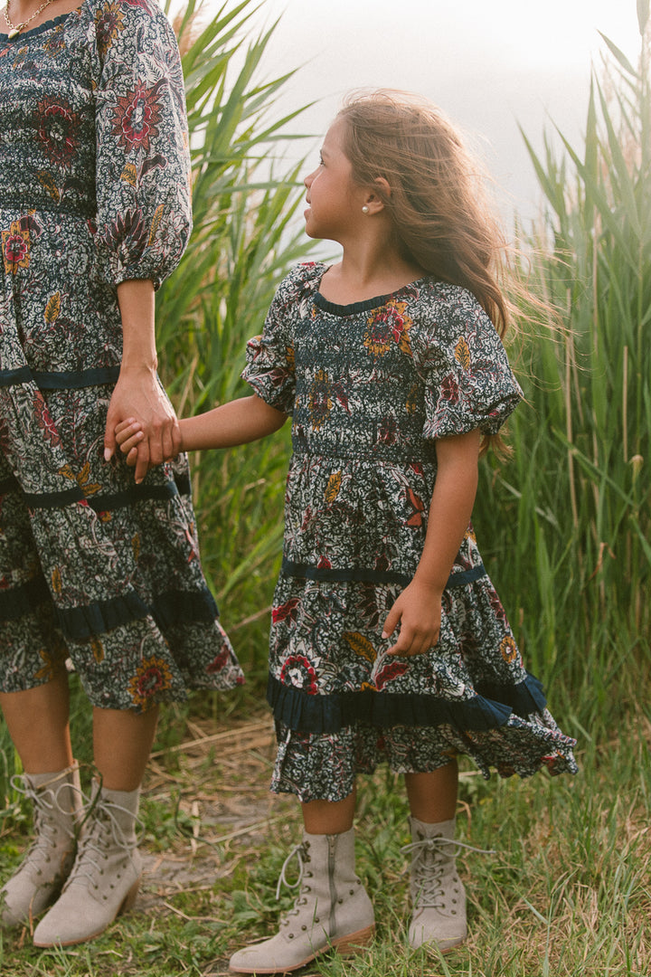 Mini Roselyn Dress in Navy Floral - FINAL SALE