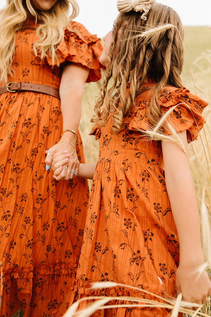 Mini Shae Dress in Burnt Orange - FINAL SALE