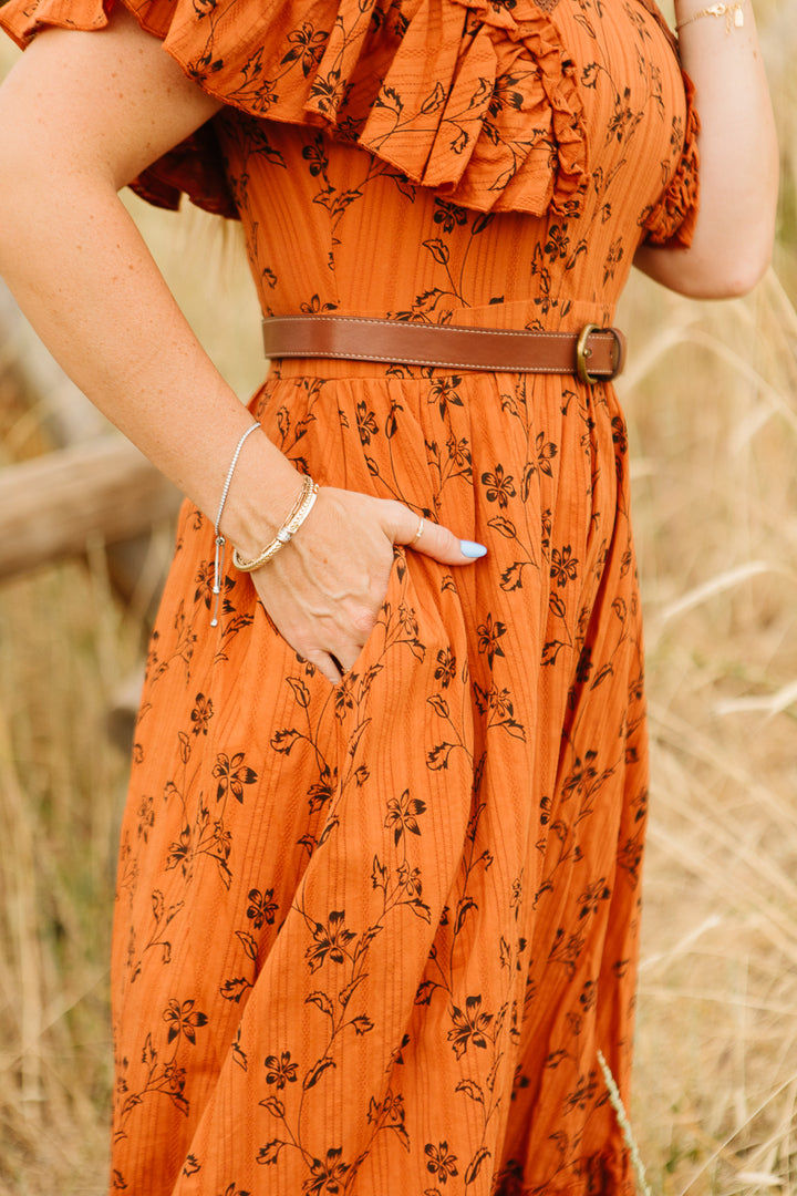 Shae Dress in Burnt Orange - FINAL SALE