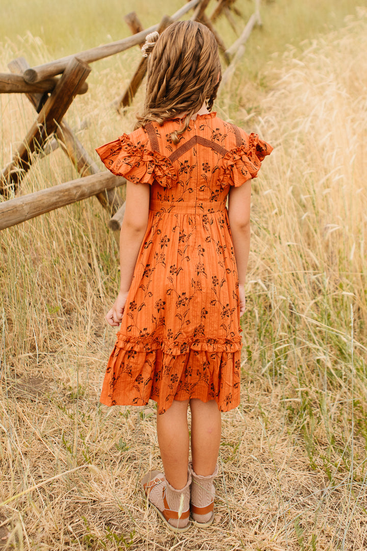 Mini Shae Dress in Burnt Orange - FINAL SALE