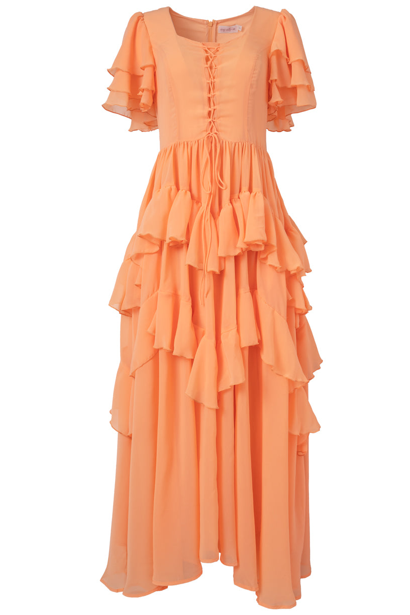 Solana Dress in Apricot - FINAL SALE