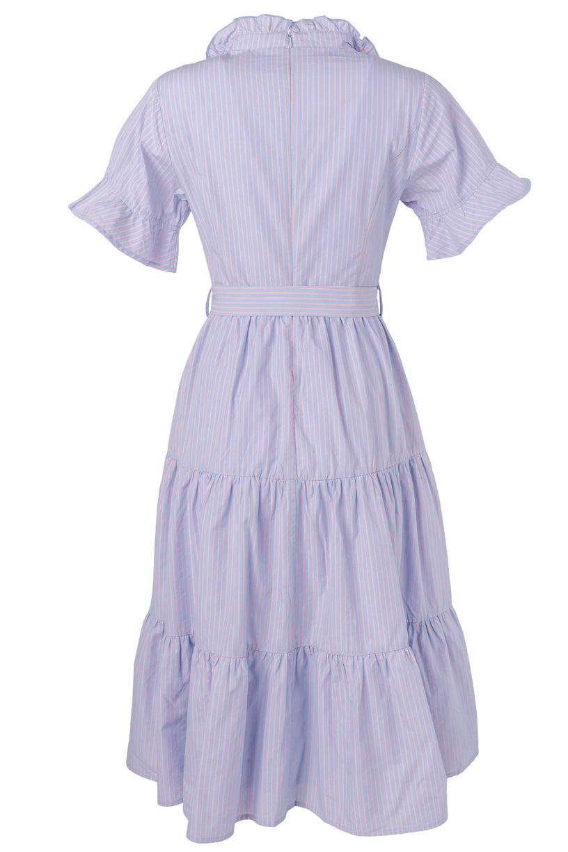 Sutton Dress in Pinstripe - FINAL SALE